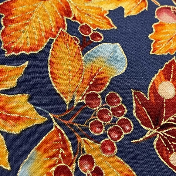 Handmade Colorful Reversible Autumn Leaf Placemats Set of 4 - Picture 4 of 7